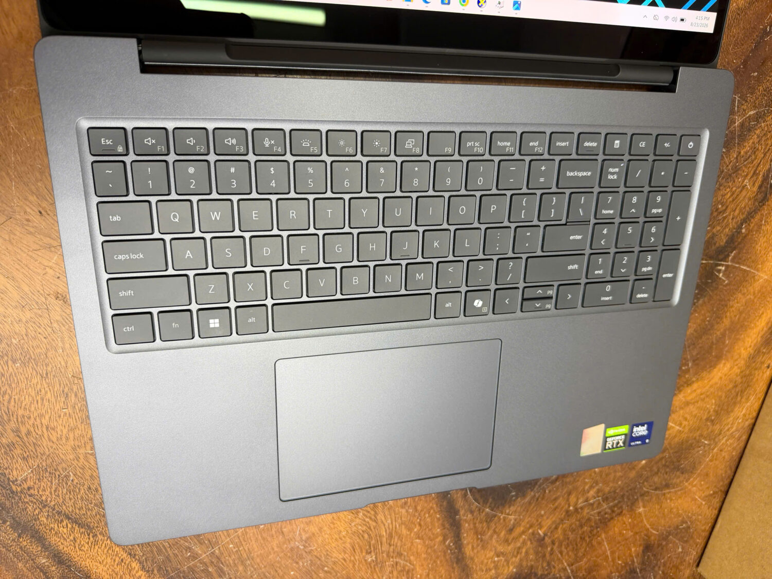 Dell Pro Max 16 Plus keyboard and touchpad